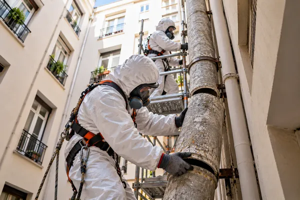 Retirada de amianto en patios interiores